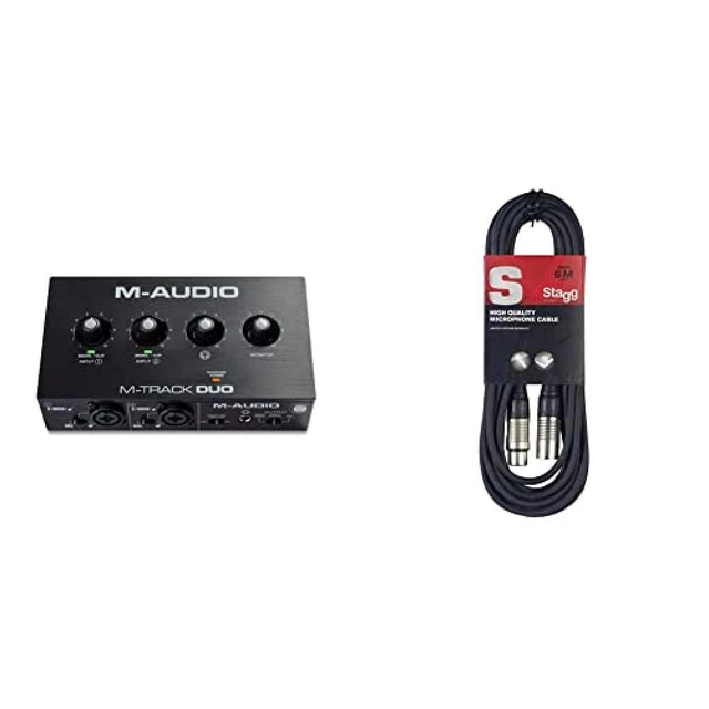 M-Audio M-Track Duo – Interfaccia Audio Usb Per La Registrazione, Lo Streaming