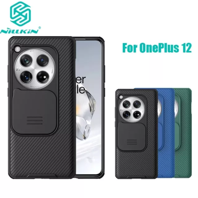 For OnePlus 12 12R 5G Case NILLKIN CamShield Pro Sliding Camera Protection Case