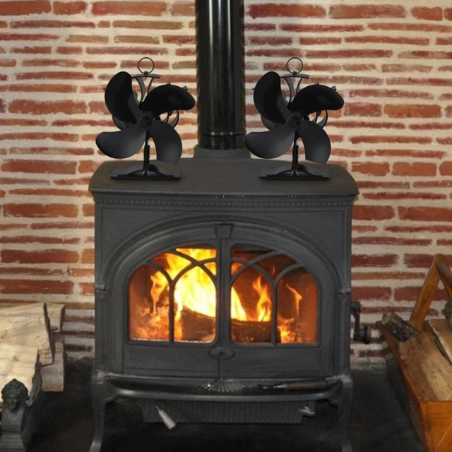 Ventilador de chimenea 1 ud calentador de madera accesorio pieza de alta calidad