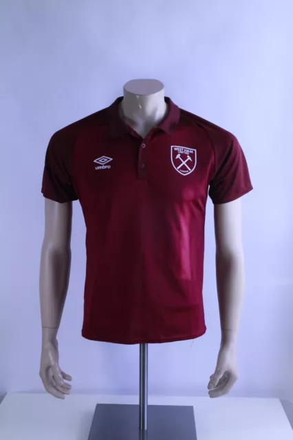 Polo uomo calcio West Ham United Umbro poliestere tempo libero maglietta taglia M