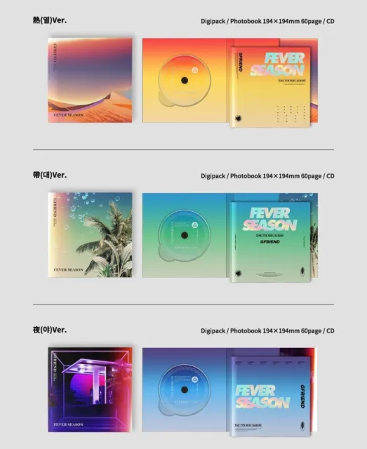 GFRIEND 7th Mini Album [FEVER SEASON] CD+Photobook+Photocard+2p Sticker Sealed 2