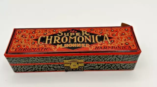 Vintage M. Hohner Super Chromonica Harmonica in Box Key of C No 270