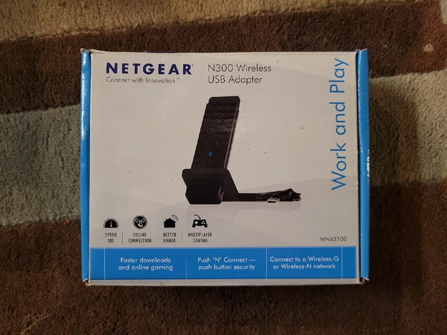 Netgear Wireless WIFI Receiver USB Adapter N-300 WNA3100