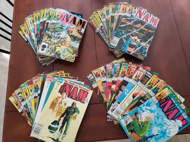 Nam Marvel Comics Set 1 - 84 Punisher Vietnam War Rare 2Nd Print Of 53 Golden