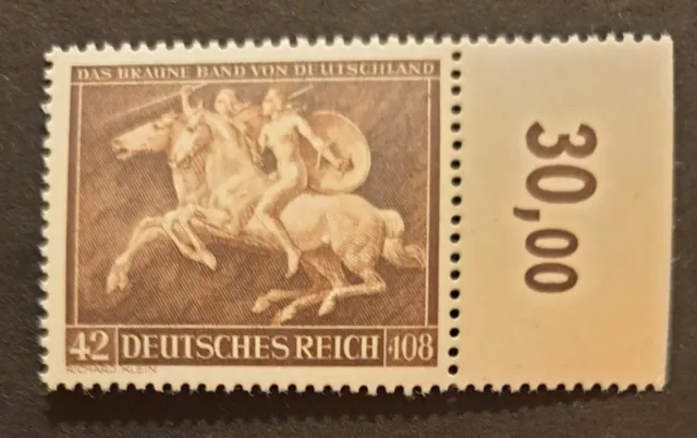 III. Reich Braune Band MiNr. 780 postfrisch Luxus rechter Rand
