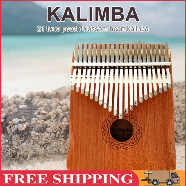 Wooden Kalimba 21 Key Finger Thumb Piano Mbira Acacia Musical Instrument Gift