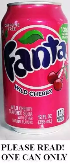 Fanta Wild Cherry USA 2020 Nuovo Completo 355ml Can Limitata Ed WWII Origine