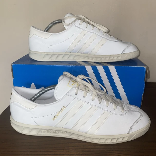 SCARPE DA GINNASTICA Adidas Hamburg in pelle bianche autentiche nuove EUR 71 08 PicClick IT