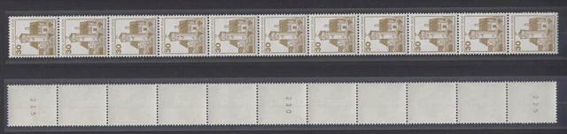 Berlin 534 II RM 11er Streifen mit ugu Nummer Burgen + Schlösser 30 Pf **