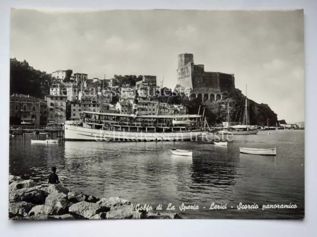 LERICI LA SPEZIA nave ship REGINA D'ITALIA piroscafo vecchia cartolina