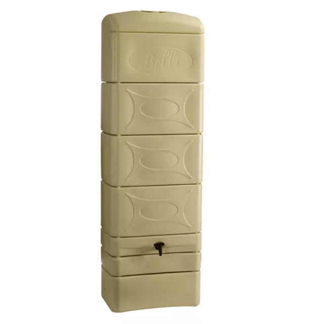 Récupérateur de pluie mural deco beige 300L + raccord chéneau inclus