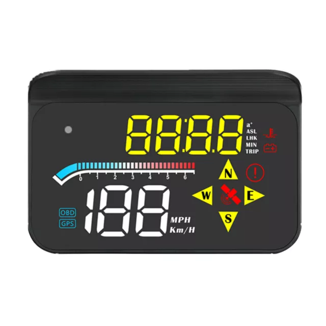 3.5 Inch Car Digital GPS Speedometer Head Up Display Overspeed Warning Alarm HUD