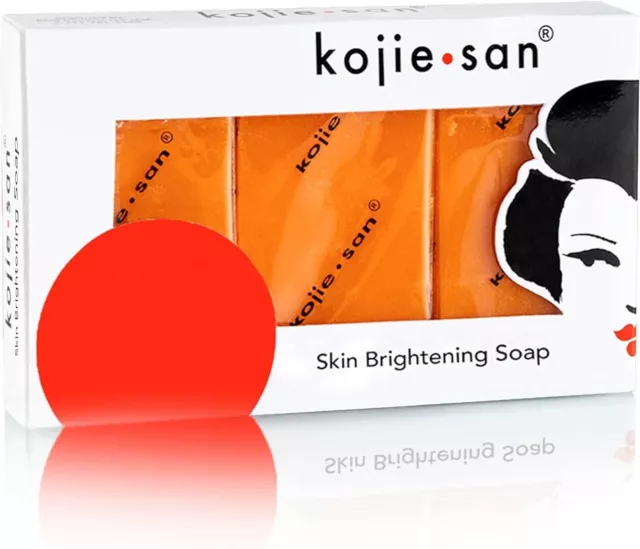 Genuine 3X65g Kojie San Kojic Acid Soap Bars Skin Lightening Kojiesan Whitening