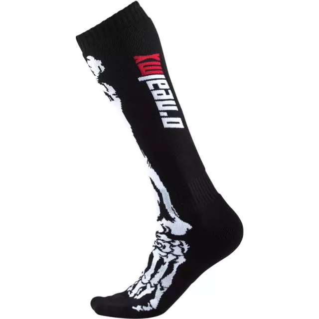 ONeal Pro MX Socken XRay Skull Schwarz Moto Cross Enduro MX Sock Fahrrad MTB FR