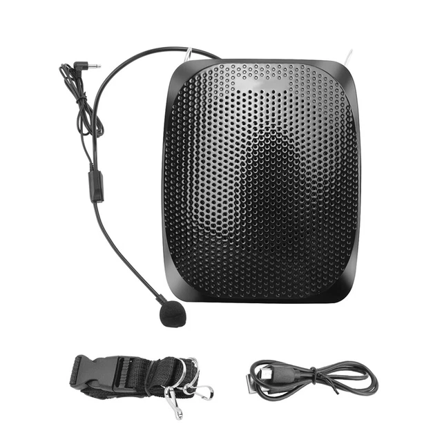 Amplificatore Vocale Portatile 12W Ricaricabile - Con Microfono Cablato, Per Insegnanti, Guide Turistiche, Discorsi