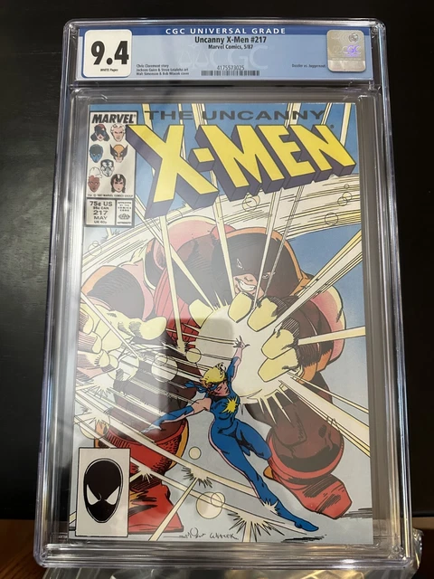 The Uncanny X-Men#217 Cgc 9.4 White Pages