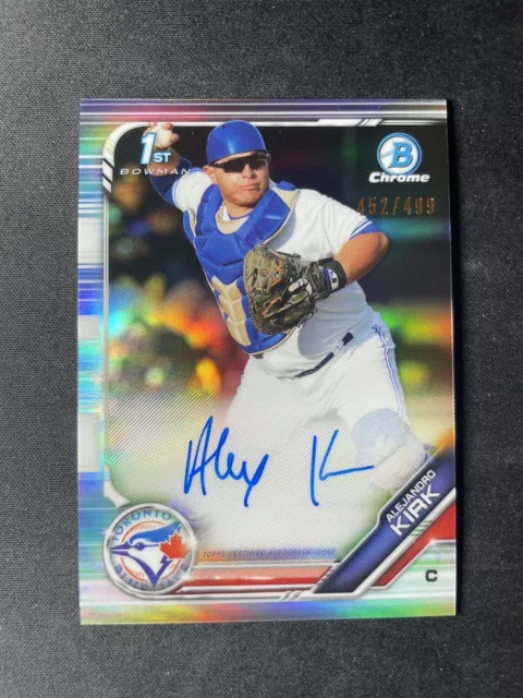 2019 Bowman Draft Alejandro Kirk 1st Refractor On-Card Auto /499 #CPA-AK 