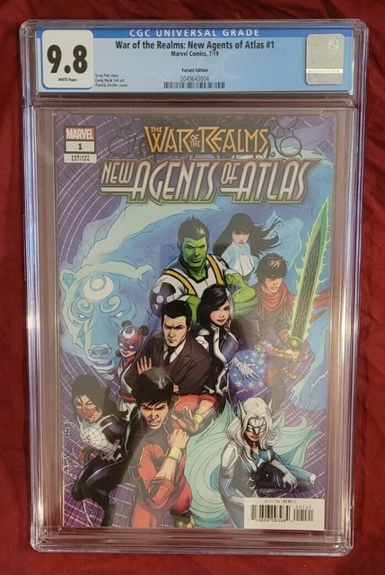 War of the Realms New Agents of Atlas #1 CGC 9.8 1:50 Zircher Variant