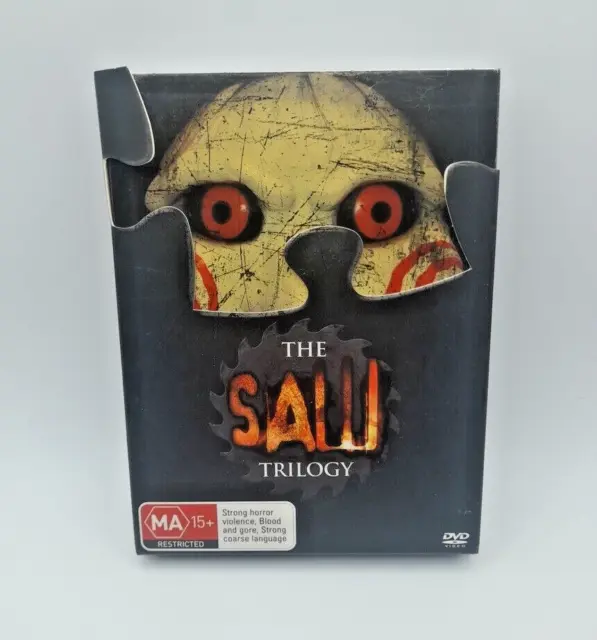 The Saw Trilogy 1 2 3 DVD 3-Disc Box Set PAL Region 4 VGC Horror - Free Postage