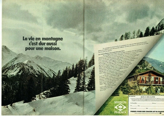 1978 Advertising 0122 Phoenix House Mountain Life Advertising 2 Pages
