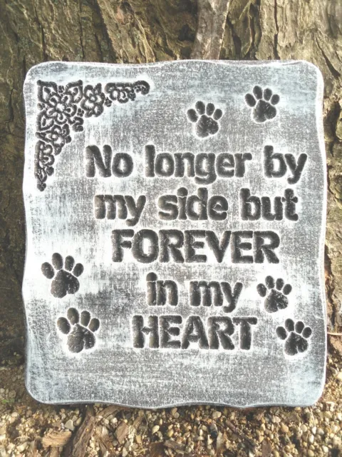 "Molde de placa conmemorativa para perro gato molde de yeso concreto de resina 11"" x 10"" x 3/4""
