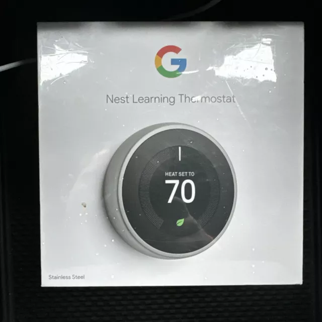 Nest learning Thermostat Stainless Steel T3007ES