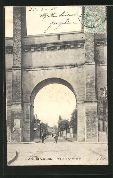 CPA Arcueil-Cachan, Rue de la Convention 1906