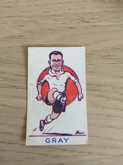 A & J Donaldson ltd sports favourites football card D Gray Preston north (167)
