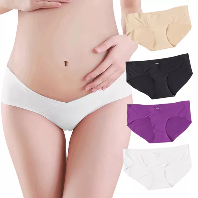 Women Under the Bump Maternity Underwear Pregnancy Underpants Knickers Low Rise