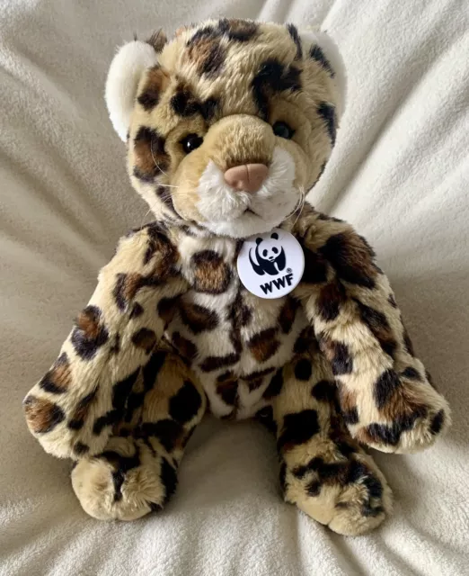 Cute Build-a-Bear Plush Stuffed WWF Spotted Leopard Cheetah Cat 2002