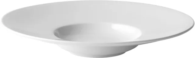 Anton B Tableware Porcelain Mira Wide Rim Pasta Plate 11" (28Cm) 6Oz Pack Of 6