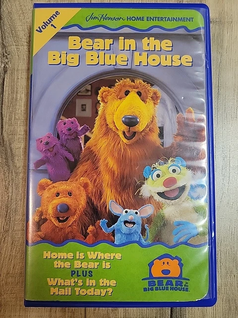 BEAR IN THE Big Blue House Vol 1 VHS 1998 Blue Clamshell Jim Henson ...