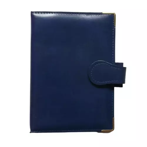 Organiser File Pocket Size Blue Leather Piccadilly by London Organiser Company