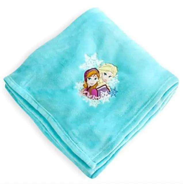 Disney Official Frozen Princess Elsa Anna Fleece Throw Blanket Blue NEW