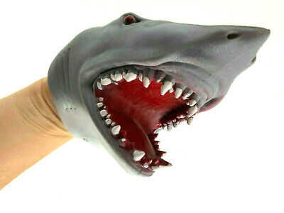 1 BABY Shark FINGER PUPPET Soft Stretchy Rubber Song Jaws Cake Topper 