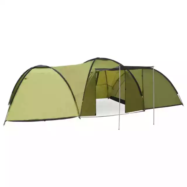 vidaXL Qualité Tente igloo de camping 650x240x190 cm 8 personnes Vert