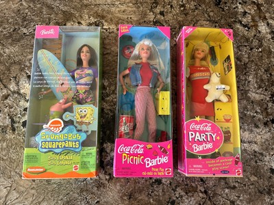 1997 COCA-COLA PICNIC Barbie #19626 & 1998 Coca-cola Party Barbie