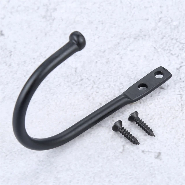 1/2/5pc Wall Mounted Coat Clothes Robe Hat Bath Hook Peg Rack Door Hanger Holder