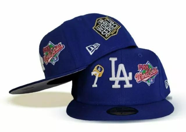 RARE NEW ERA Los Angeles Dodgers Rings & Champions 59FIFTY Fitted Hat ...