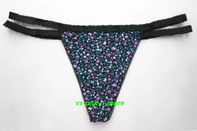 VICTORIAS SECRET V-STRING THONG SEXY Logo Panty Panties Green Ribbed PINK  NWT $12.99 - PicClick