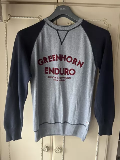 BARBOUR MENS JUMPER M Steve McQueen Greenhorn Enduro Sweatshirt. COOL PIECE 49.99 PicClick UK