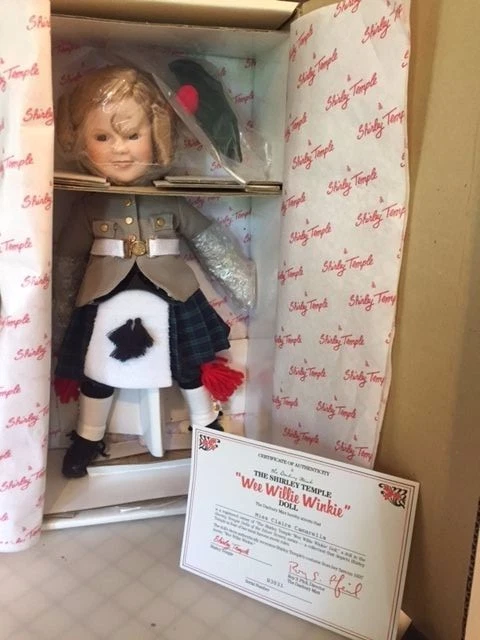 Shirley Temple Wee Willie Winkie 'Dolls of the Silver Screen' From Danbury Mint