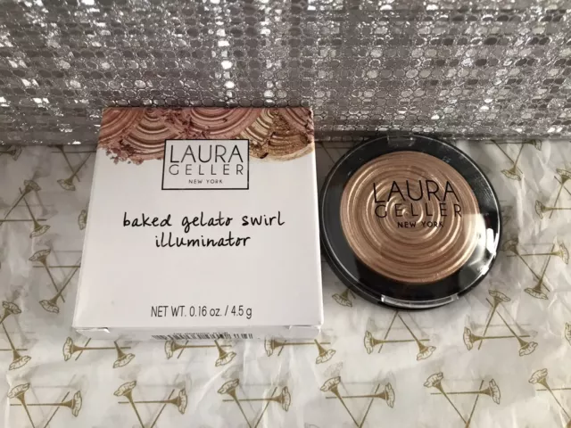 Laura Geller Baked Gelato Swirl Illuminator - Glided Honey - 4.5g New and Boxed