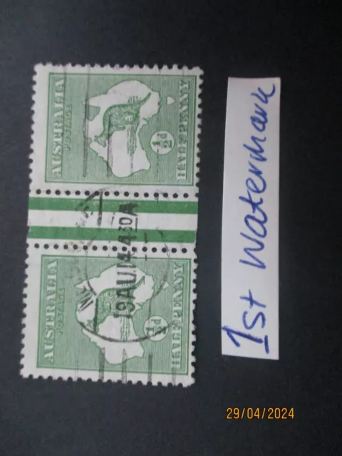 Kangaroo Stamps: 1st Watermark Used - Excellent Item, Must Have! (T6388)