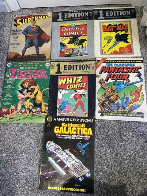 DC Comics Limited Collectors Edition Superman, Tarzan 1st Batman Fantastic Four