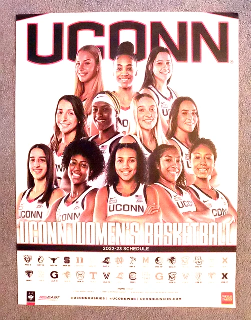 20222023 UNIVERSITY OF Connecticut Womens Basketball Schedule Team