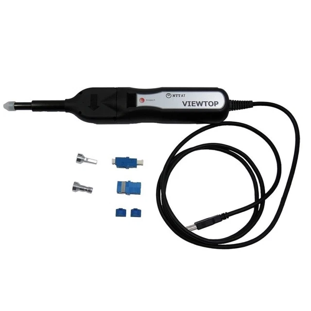 Used NTT-AT VIEW TOP ATC-VT-M01 Optical Connector Cleaner w/case