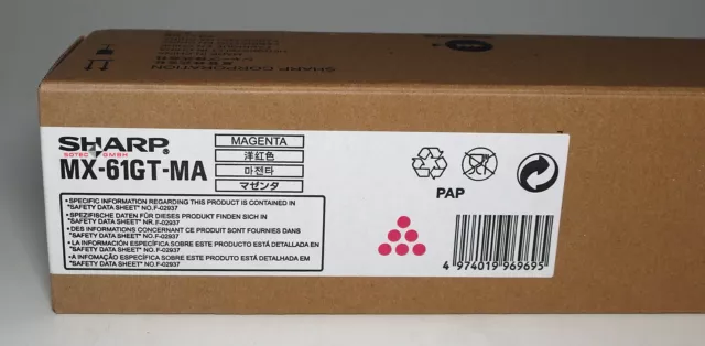 Sharp Toner Cartridge MX-61GT-MA Magenta für Sharp Kopierer MX-2630 2651 3050