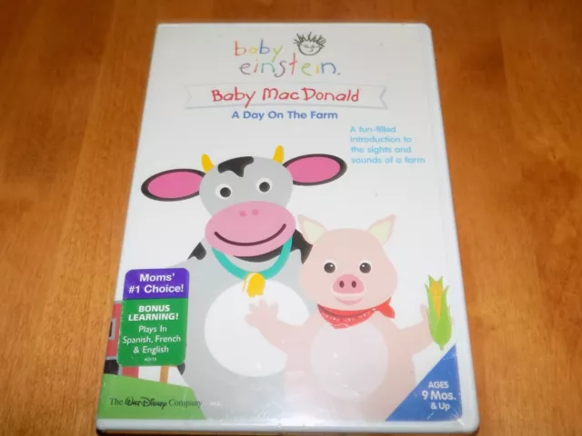 BABY EINSTEIN BABY MACDONALD A DAY ON THE FARM Disney Educational DVD SEALED NEW