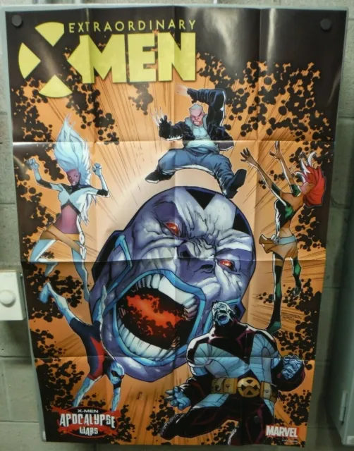 EXTRAORDINARY X-MEN #8 FOLDED PROMO POSTER 2016 Marvel HUMBERTO RAMOS art
